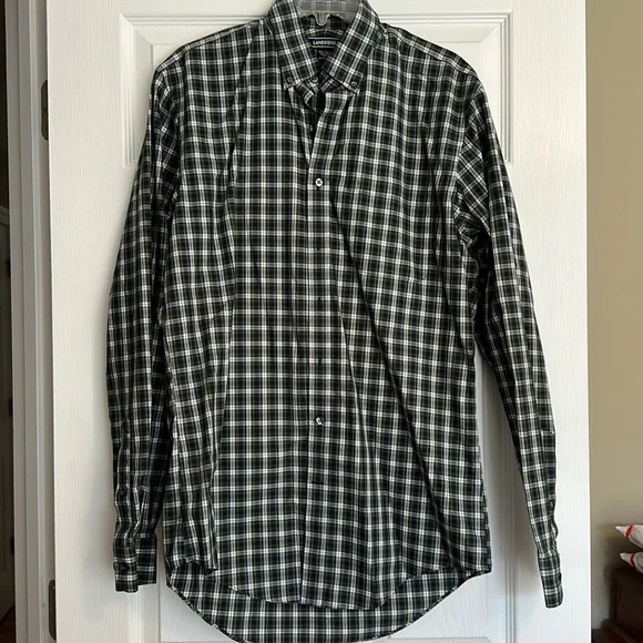 Lands' End Men's No Iron Supima Cotton Size 15.5 x 36T Tailored Fit Dress Shirt - Picture 1 of 5